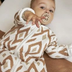 Meyco Ikat Winter Baby Slaapzak Afritsb. Mouw Gevoerd - Sand - 110cm -Telano-winkel 550x825 106