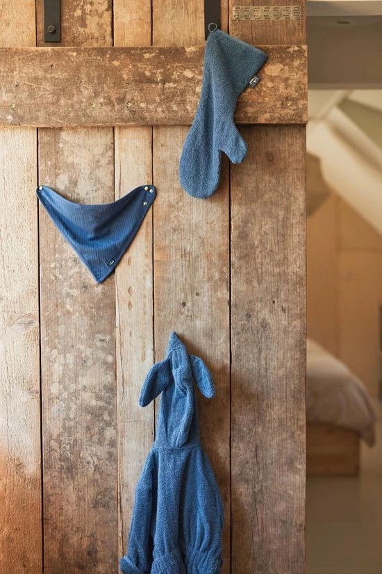 Jollein Baby Washand Badstof - Jeans Blue 2 Jollein Baby Washand Badstof - Jeans Blue - Afbeelding 2