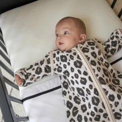 Meyco Leopard Winter Baby Slaapzak Afritsb. Mouw Gevoerd - Sand Melange - 70cm -Telano-winkel 550x825 145
