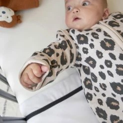 Meyco Leopard Winter Baby Slaapzak Afritsb. Mouw Gevoerd - Sand Melange - 70cm -Telano-winkel 550x825 146