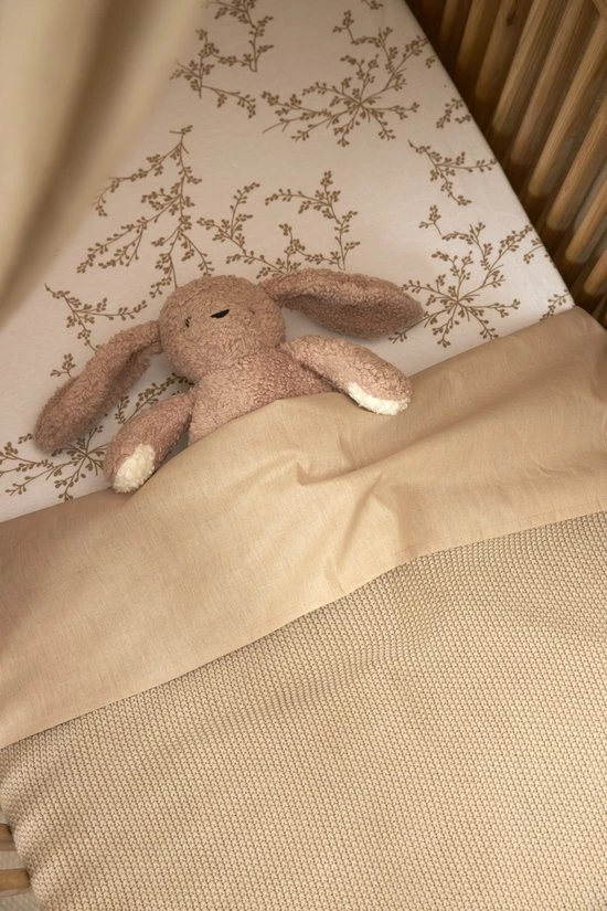 Meyco Branches Hoeslaken Wieg - Sand - 40x80/90cm 5 Meyco Branches Hoeslaken Wieg - Sand - 40x80/90cm - Afbeelding 5