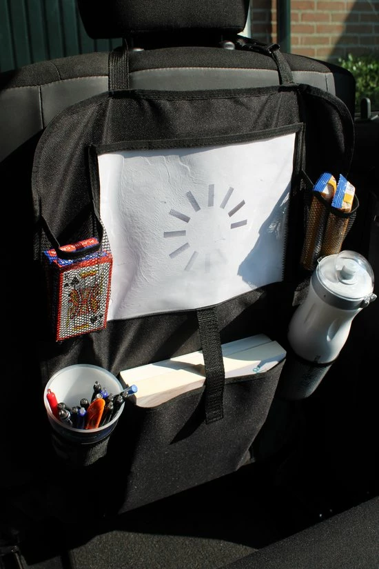 Merkloos Autostoel Organizer Met Tablethouder Universeel Stevige Auto Organizer Zwart 3 Merkloos Autostoel Organizer Met Tablethouder Universeel Stevige Auto Organizer Zwart - Afbeelding 3