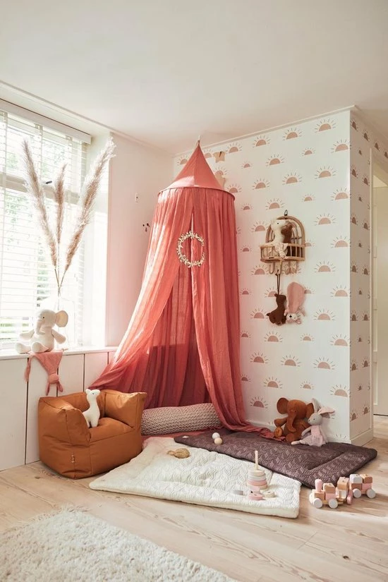 Jollein Baby Klamboe Vintage 245cm - Rosewood 3 Jollein Baby Klamboe Vintage 245cm - Rosewood - Afbeelding 3