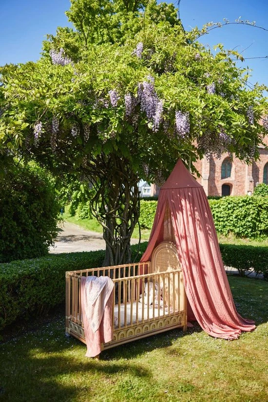 Jollein Baby Klamboe Vintage 245cm - Rosewood 4 Jollein Baby Klamboe Vintage 245cm - Rosewood - Afbeelding 4