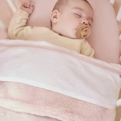 Meyco Mini Knots Teddy Ledikant Deken - Soft Pink - 100x150cm -Telano-winkel 550x825 60