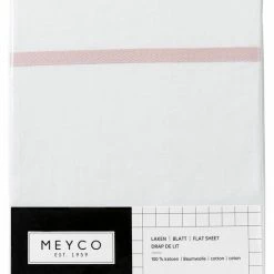 Meyco Ledikant Laken Met Bies - 100x150 Cm - Lichtroze -Telano-winkel 550x825 99