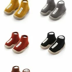 Selfcare Baby Eerste Schoen | Anti Slip Babyschoen | Zachte Rubber Zool | 6-12 Maanden - Bruin -Telano-winkel 550x832